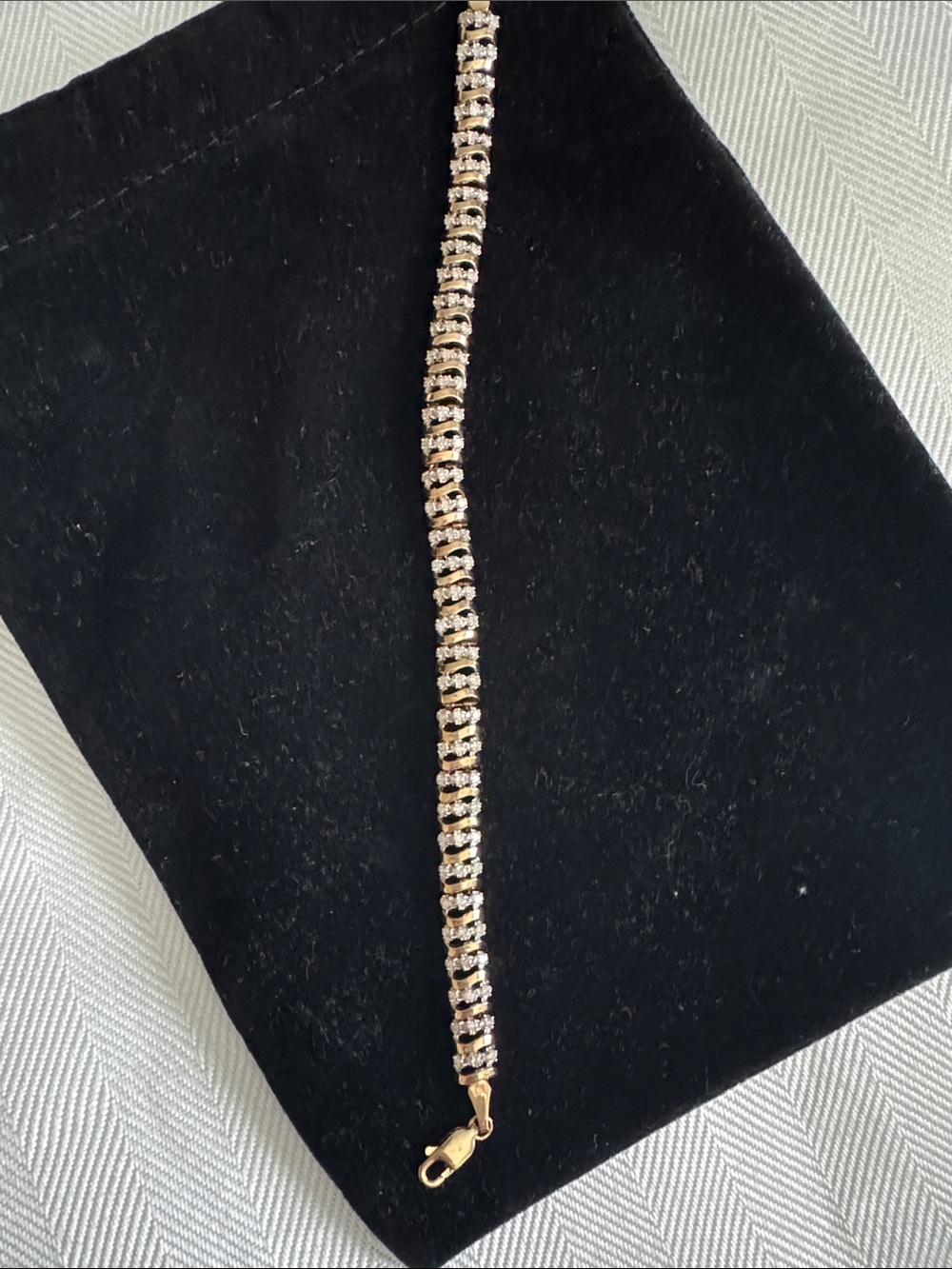 10k solid GoldTennis Bracelet - Women Jewelry
